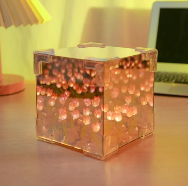 Caja de luz infinita de tulipanes - Imagen 5